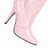 A pixelated image of a light pink high-heeled shoe on the left, with text reading "You Have To Many Shoes" and "Stupid Boys" in black block letters on a pink background.