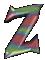 Four 3D-rendered Z-shaped icons with iridescent color gradients on a gray background, each showing distinct orientation and lighting variations.