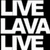 A four- shows a person with light brown hair and yellow headband in various poses, accompanied by text reading "LIVE LAVA LIVE" and "that smells really bad."