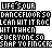 Pixelated text-based icon with repeating phrases and color-coded lettering across three of identical layouts