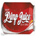 Red and white graphic with stylized text 'Limp Juice' on left, bold red background with 'PIMP JUICE' in large white letters on right.