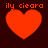 Four red heart shapes on dark background with orange text above each heart, showing pixelated text and heart variations.