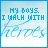 Two side-by-side pixelated display identical text and shapes with differing color saturation, each bordered by a solid blue frame