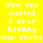 Pixelated text on a split background with yellow and blue sections, displaying 'Wow You Wasted 5 secs Reading This. Shame' in white block letters.