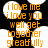 Pixelated orange text on black background with white speech bubbles, displaying 'i love me i love you well get together greatfully' in a