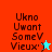 Pixelated text 'Ukno Uwant Some V Vieux' with a star symbol on red and cyan backgrounds, showing animation changes in background color and star shape.