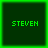 Four identical square display green pixelated text on dark backgrounds with bright green borders