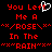A static contact sheet of two identical animated frames showing red pixelated text on a black background with a white heart symbol replacing the 't' in "Left".