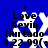 Blue background with white snowflake, black text reading 'i Love Kevin Hurtado 3.22.09(', and a small 'i' above the snowflake.