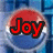 A circular Pepsi logo with red, white, and blue sections displays text over it: 'Joy' in red on the top-left, 'of' in black-and-white on the top-right, and 'Pepsi' in blue at the bottom.