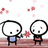 Two pixelated figures stand on a brown platform with floating hearts and text reading 'erin and trevor forever' in stacked black blocks.