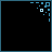 Pixelated text on black background with blue border, displaying phrases 'KNOWING I COULD NEVER HAVE HIM' and 'ONLY MAKES ME LOVE HIM MORE' in varying blue shades.