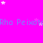 A bright pink background with scattered white and light pink stars, repeating light blue text "Rha Peixot" across the image, and a solid gray rectangle in the bottom right corner.