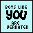 A 5x4 contact sheet of animated frames showing a pixelated text animation on a light blue background, with the phrase "BIYS LIKE YOU ARE OVERRATED" cycling through different shades and opacities.