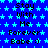 Blue background with light blue stars, repeated text "Stay With Me Forever Babe :)" in black pixelated font across the image.