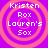 Four identical circular icons with concentric rings on a purple background, each containing stacked text.