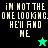 Pixelated text reads "i'm not the one looking. he'll find me" with a green star on black background and a black star on cyan background.