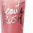 A pink-toned vertical icon with stylized white text reading 'Eau de Parfum' and black script elements, featuring a pixelated 'glam' label in the lower right corner.