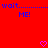 Red background with blue pixelated text 'wait............ wait................' and 'ME!' below, two pink heart symbols at bottom.