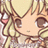Pixelated anime-style character with blonde hair and brown eyes, shown in multiple of animation