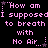 Pixelated pink text on black background repeats 'How am I supposed to breath with No Air...' in three , each 's top-left star alternates between purple and pink
