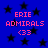 Blue background with black stars and pink text reading ERIE ADMIRALS <33 repeated four times.