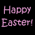 Animated Easter-themed contact sheet displaying multiple color variations of "Happy Easter!" text in a grid layout with visible frame transitions.