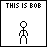 Six- pixel art comic showing Bob, Jen, and Julie with text labels; change to depict relationships