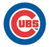 Circular blue ring encloses a red stylized 'C' with white inner space, containing the letters 'UBS' in red block font on a white background.