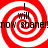 Four identical red and white spiral patterns arranged in a with black text reading "I will now shane!" overlaid on each spiral