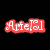 Animated sequence of 'ArielS1' text with heart symbols in red, yellow, green, and cyan color schemes against black background.