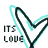 A static icon featuring a stylized heart outline with layered cyan and dark green lines, accompanied by pixelated text reading "MS Love" below.