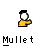 Pixelated character with white face and black hair in yellow shirt, performing hand gesture