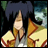 Pixelated anime-style character with dark blue hair and orange-yellow clothing, standing against a blurred background with text reading "Anime IM" and "com" on the right.