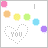 Animated contact sheet of a 4x3 grid showing sequential frames of an AOL Instant Messenger buddy icon with changing letters spelling 'LOVE' over a dotted heart outline containing the word 'you'.