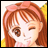 A pixelated anime-style character with brown hair and a pink bow on the left, next to black background text reading "Anime IM" above smaller "COM" text on the right.
