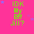 Bright pink background with green text reading "IDK My Bff Jill?" repeated in a , scattered blue stars, and a gray rectangle in the bottom-right corner