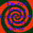 A static image with a red and dark green spiral background, displaying blue text that reads "I'm not Bossy i just have Better ideas" in four identical quadrants.