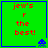 Green square with red text 'jew's r the best!' and blue pixelated alien at bottom-right corner, four identical arranged in a