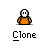 Animated contact sheet of pixel art clones in orange jumpsuits with white heads, arranged in a 5x4 grid showing sequential frame changes from single to multiple figures.