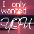 Pixelated text 'I only wanted' above stylized signature with background gradient, two color variations shown side-by-side.