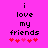 Pixelated text on bright pink background with red and light pink hearts below, showing animation change in heart colors.