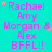 A static image with a cyan background displaying repeated text in pink and purple fonts, including names and 'BFFL!!' with small star icons.