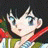 A pixelated anime-style character with blue eyes and black hair appears on the left side of a contact sheet, while the right side displays text reading "Anime IM" above "COM" in white pixelated font against a black background.