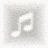 A white musical note icon on a light gray background transitions to the same note on a dark blue background.