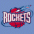 A pixelated buddy icon featuring a red basketball with blue accents and the word "ROCKETS" in bold white letters on a light blue background, alongside green text reading "Original Icons .com" on a dark green background.