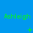 Green text reading 'Ashleigh' repeated three times across a blue background with small green symbols below each