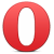 Red circular icon with a white inner oval shape on gray background, rendered in pixelated style.