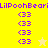 Pixelated yellow background with purple text 'LiIPoohBear' repeated, four '<33' symbols per side, and a star symbol changing from white to yellow.