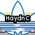 Animated pixel art icon with blue waveforms, yellow stripes, and black text reading 'HaydnC Rules' and 'Superclubs' over a white background.